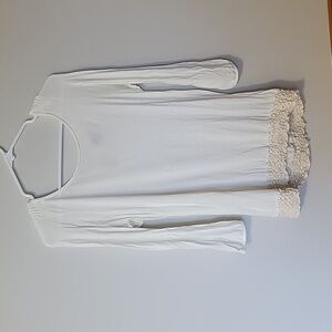 Cream 3/4 sleeve top